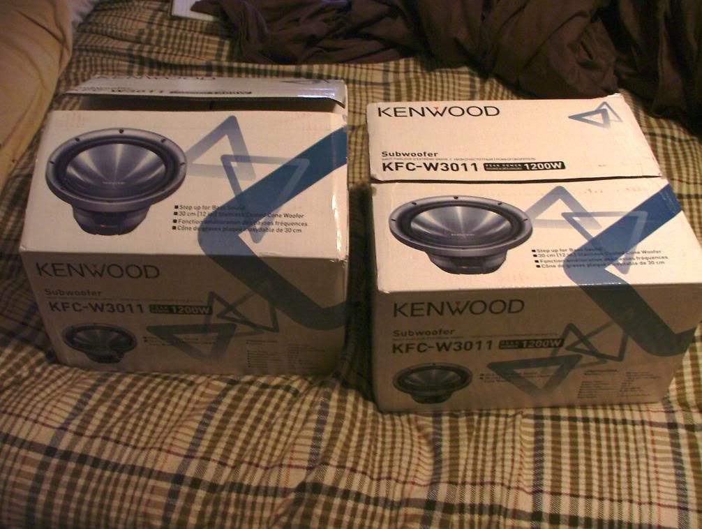 (2) BRAND NEW SUBS in box KENWOOD VW Vortex Volkswagen Forum